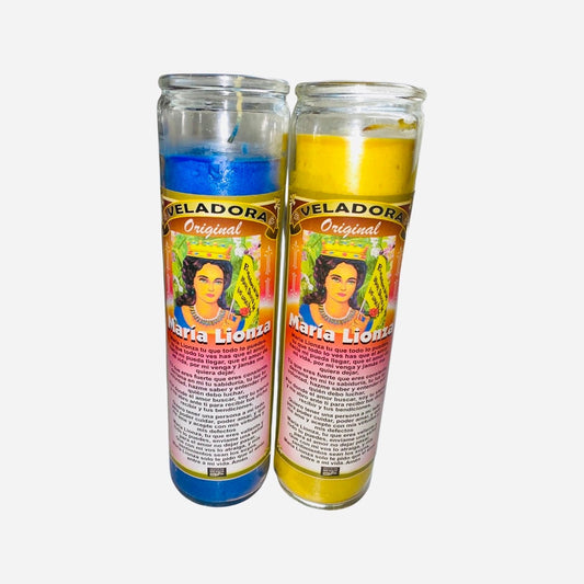 2x Set Maria Lionza Veladoras Fixed Candle