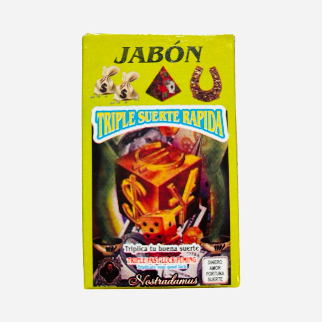 TRIPLE SUERTE RAPIDA Jabon - Triple Fast Luck Soap Para Abundancia y Dinero