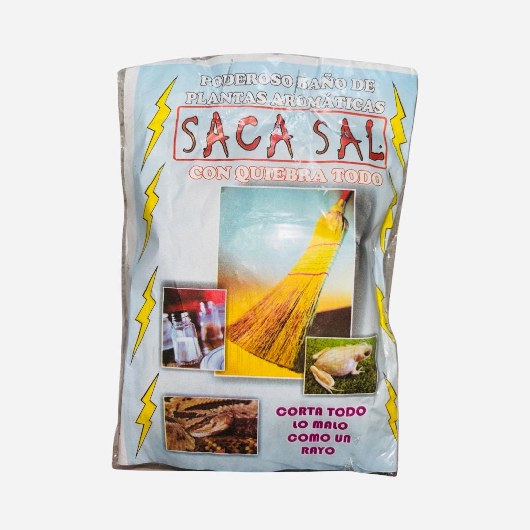 SACA SAL Con Quiebra Todo Baño de Plantas Para Limpias Y Quitar Mala Suerte