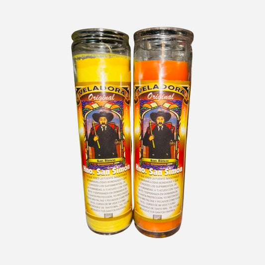 2x- HERMANO SAN SIMON Veladora - Saint Simon Fixed Candle