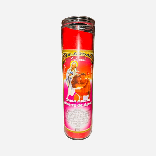 SANTA MUERTE Amarre de Amor Veladora Preparada - Holy Death Love Bind Fixed Candle