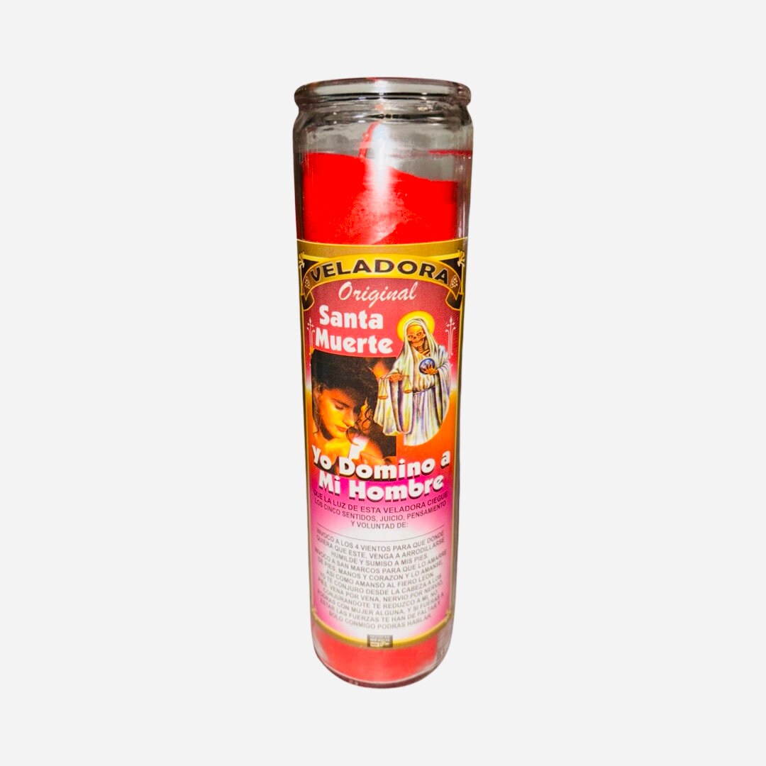 SANTA MUERTE Veladoras - Holy Death Fixed Candles Para el Amor, Dinero, Contra Envidia, Rompe Hechizos, Dominar