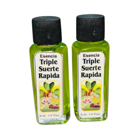 2PACK- Triple Suerte Rapida Esencia Esoterica - Triple Fast Luck Mystic Essence Prosperidad Abundancia