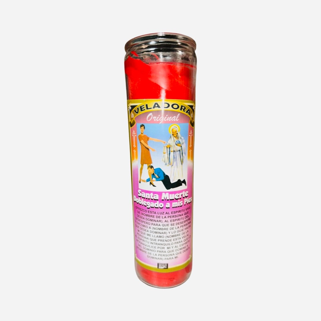 SANTA MUERTE Veladoras - Holy Death Fixed Candles Para el Amor, Dinero, Contra Envidia, Rompe Hechizos, Dominar