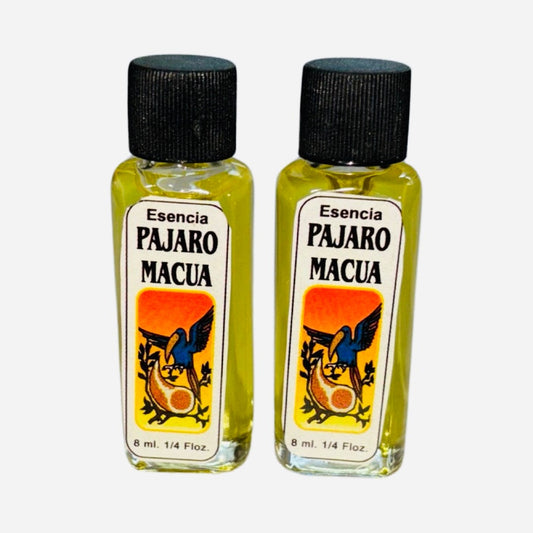 2PACK- PAJARO MACUA Esencia Esoterica Para el Exito Fortuna Abundancia y Prosperidad