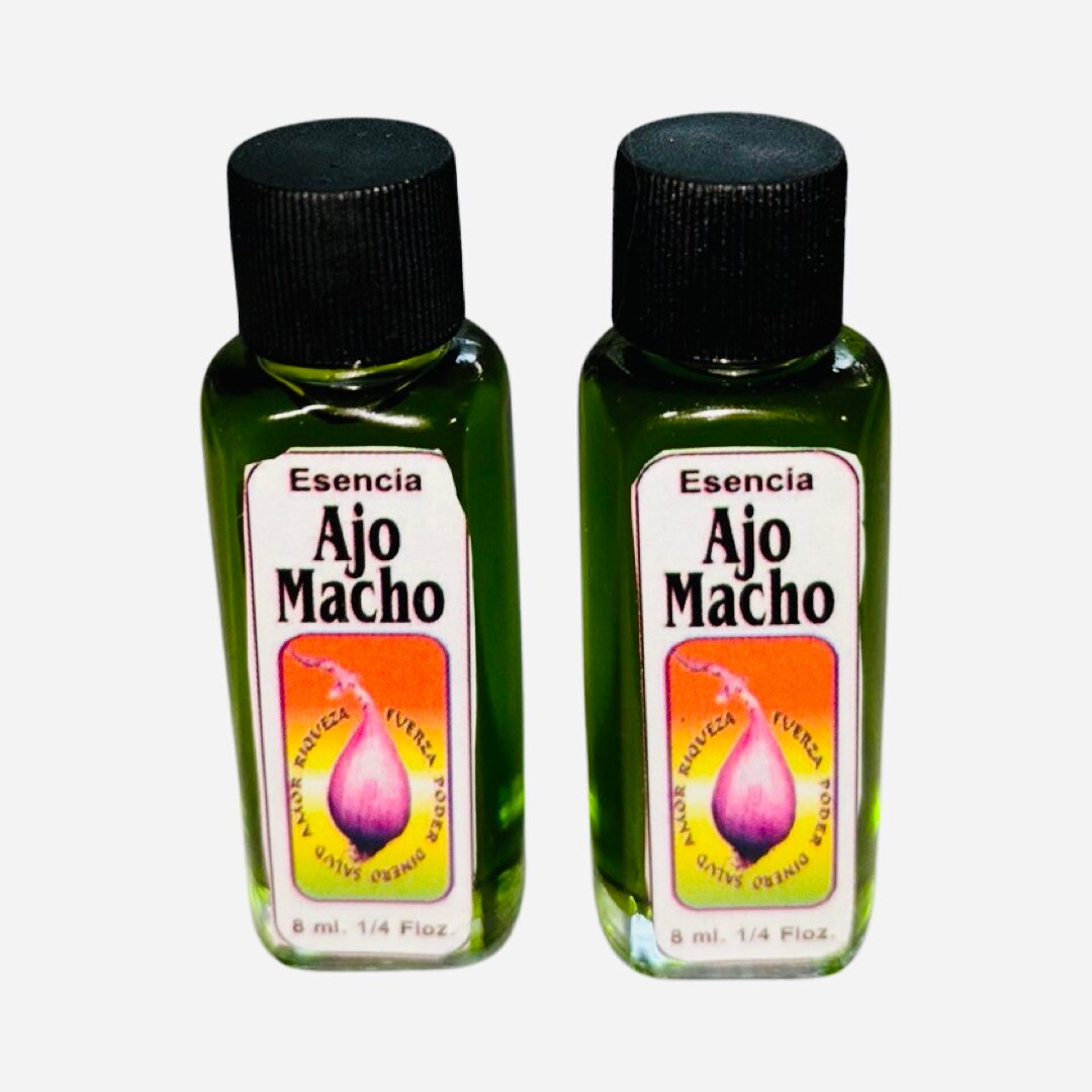 2PACK- AJO MACHO Esencia Esoterica - Male Garlic Mystic Essence Abundancia, Fuerza y Exito