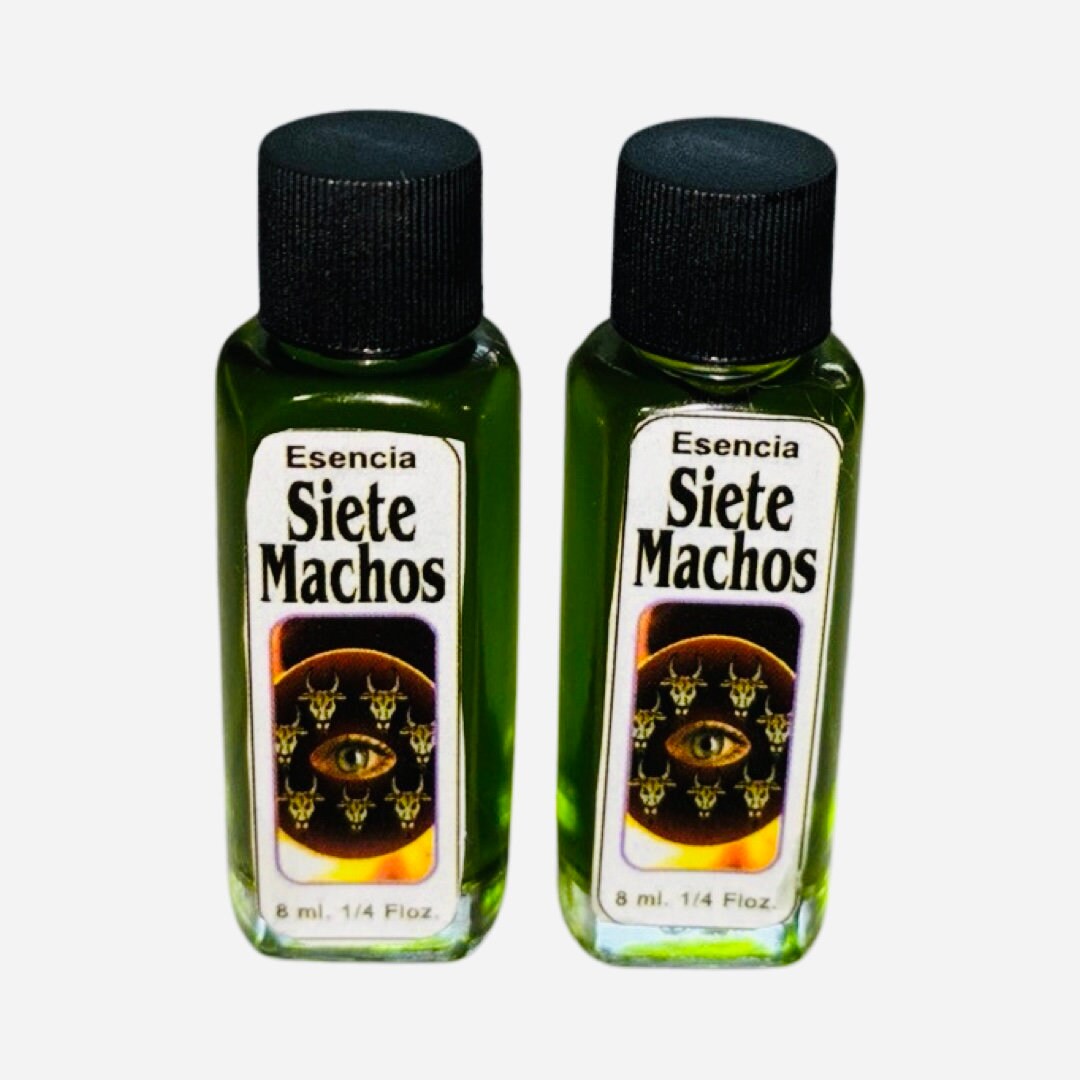 2PACK- SIETE 7 MACHOS Esencia Esoterica - Buena Suerte Abundancia, Fuerza y Exito