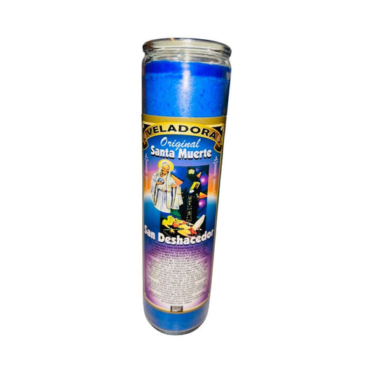 Santa Muerte San Deshacedor Veladora Preparada -Holy Death Fixed Candle Para Limpias Santisima Muerte