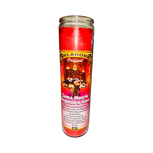 Santa Muerte Regresa a Casa Veladora - Holy Death Come Back Home Candle Santisima Muerte Amarre