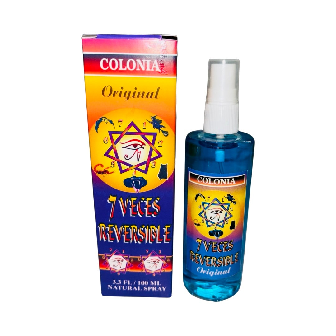 7 VECES REVERSIBLE Perfume Colonia Esoterica- 7 Times Reversible Cologne For Energy Clearing Reverse Spells