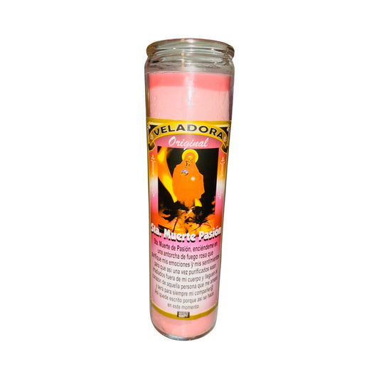 Santa Muerte Pasion Veladora - Holy Death Passion Candle Santisima Muerte Amor