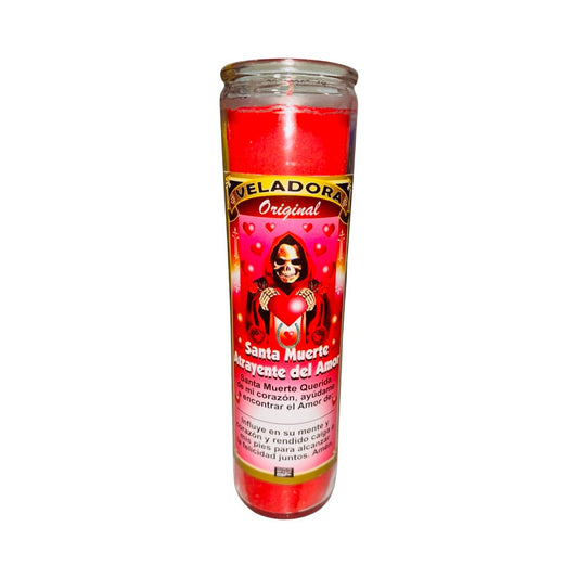 Santa Muerte Atrayente del Amor Veladora - Holy Death Love Attraction Candle Santisima Muerte Amor