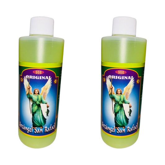 ARCANGEL SAN RAFAEL Agua Espiritual con Agua Bendita Limpias Despojos- Archangel Saint Raphael Spiritual Water