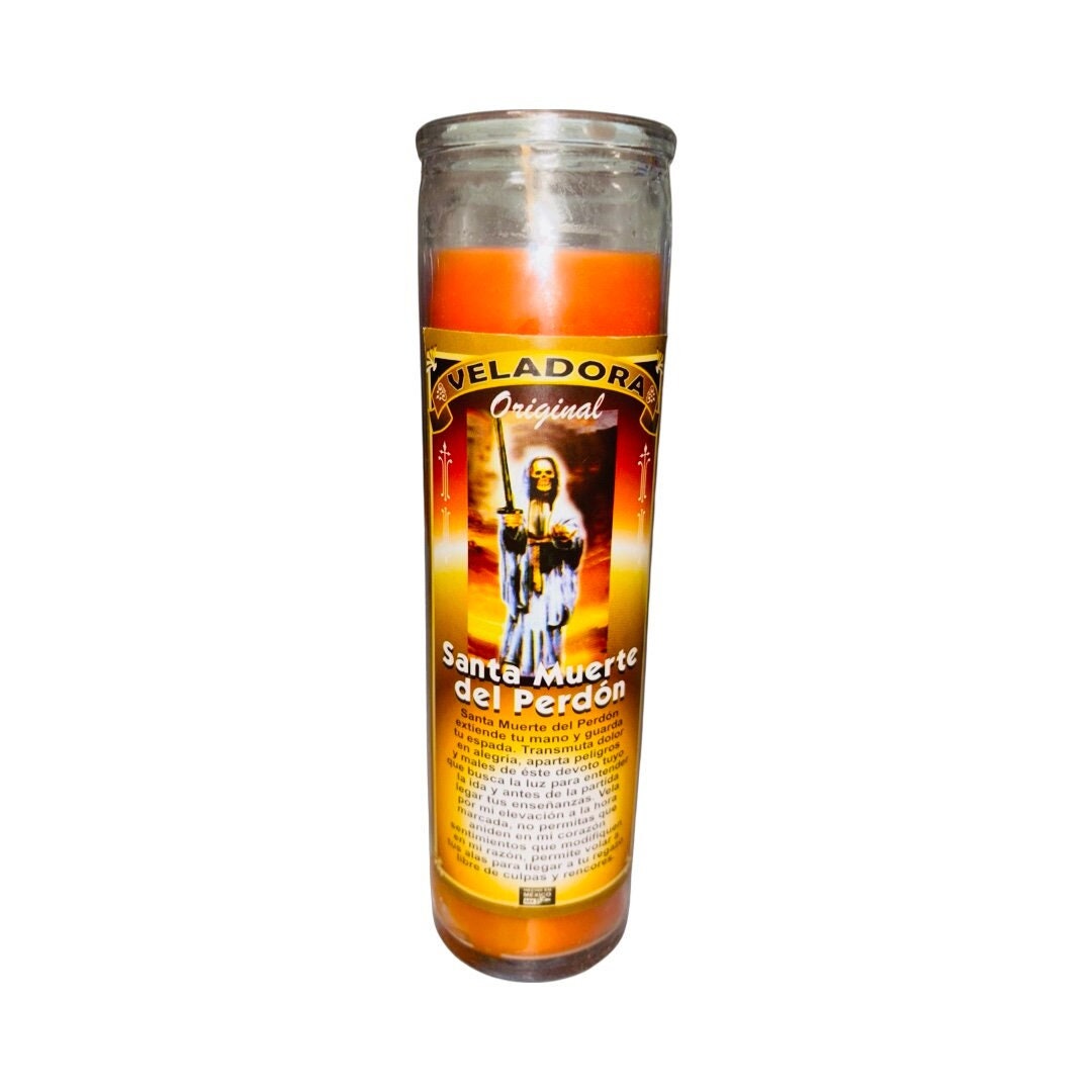 Santa Muerte Del Perdon Veladora Para Perdonarse y Librarse de Culpas - Holy Death Forgiveness Candle