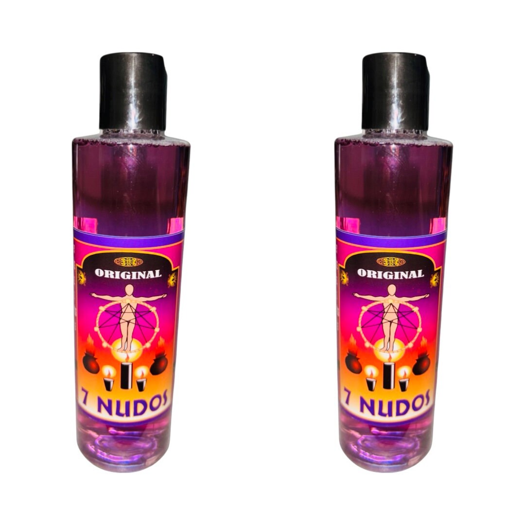 7 NUDOS Agua Espiritual Para Limpias Contra Hechizo Brujeria - 7 Knots Spiritual Water Against Witchcraft Hexes