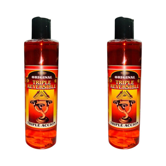 TRIPLE REVERSIBLE Agua Espiritual Para Limpias y Revertir Brujerias -Triple Reversible Spiritual Water Brake Spells