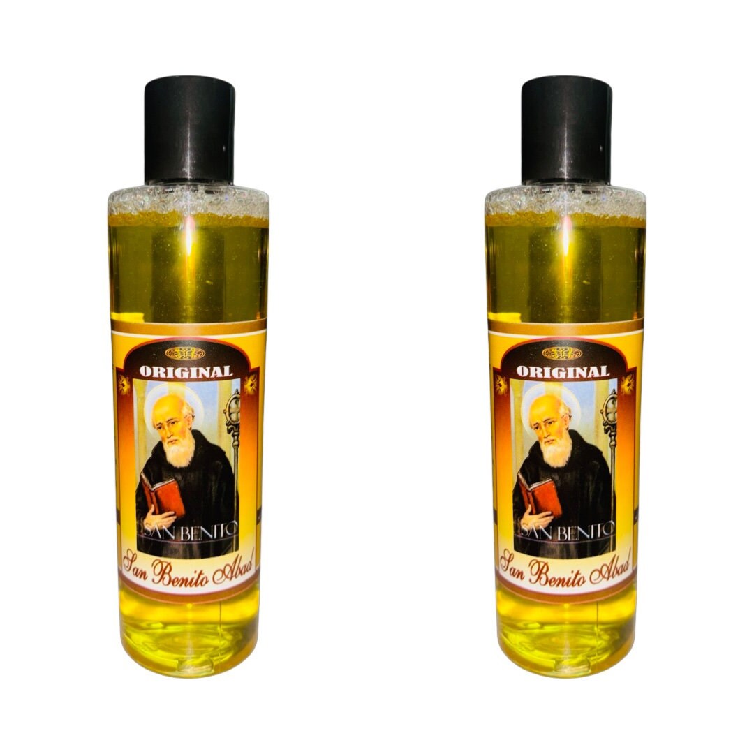 San Benito Abad Agua Espiritual Para Limpias y Bendiciones - Saint Benedict Spiritual Water for Aura Clearing