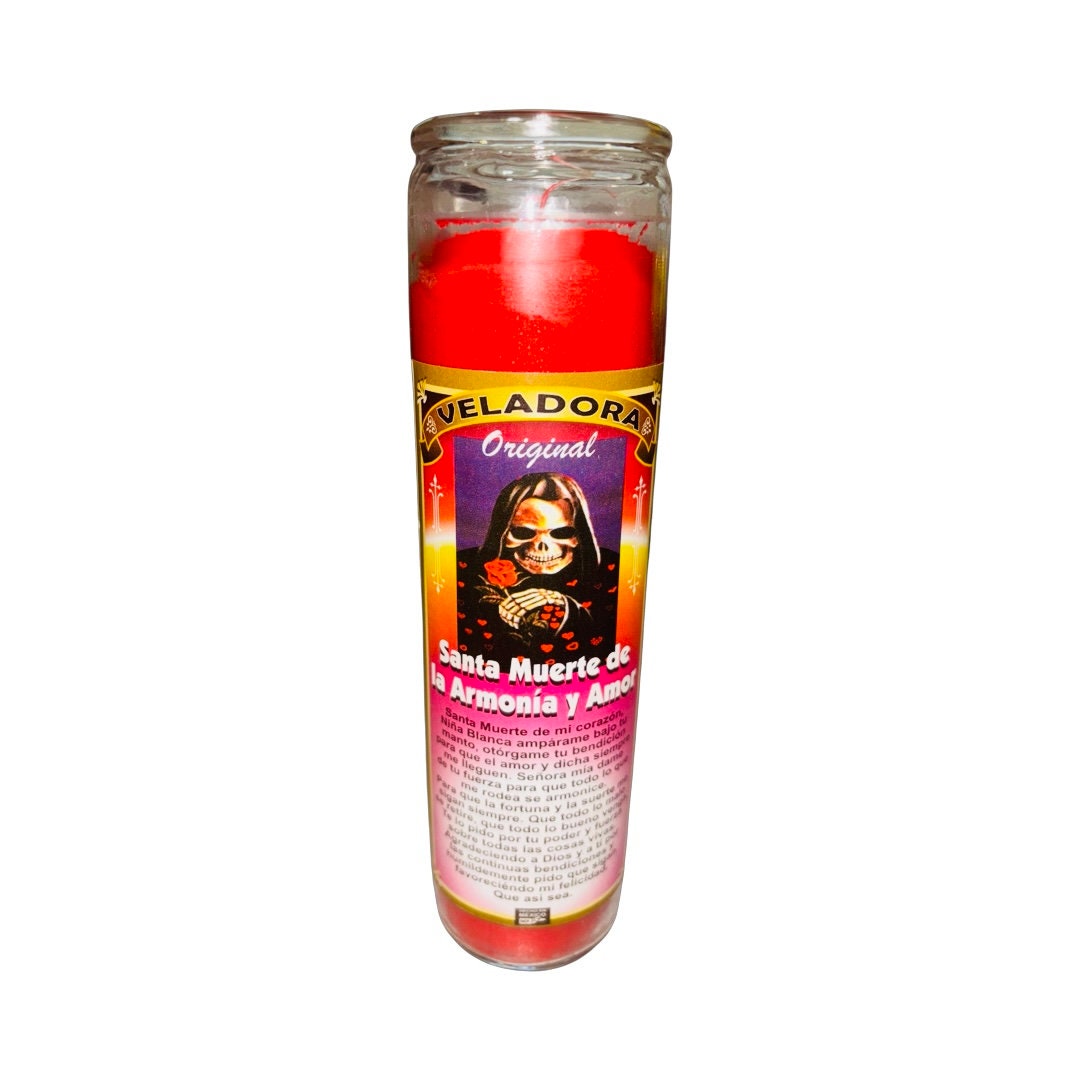 Santa Muerte del Amor y la Armonia Veladora - Holy Death Love and Harmony Candle Para Amor Atraccion