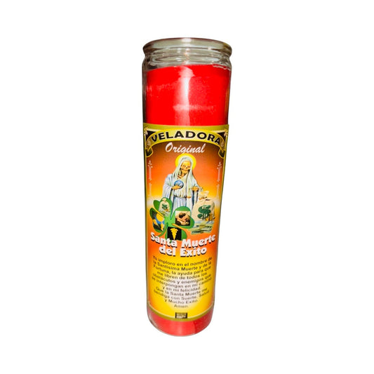 Santa Muerte del Exito Veladora - Holy Death Success Candle Para Dinero Exito y Salud