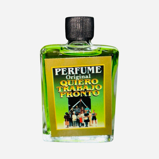 QUIERO TRABAJO PRONTO Perfume Esoterico - Find Job Fast Spiritual Cologne Encuentre Trabajo