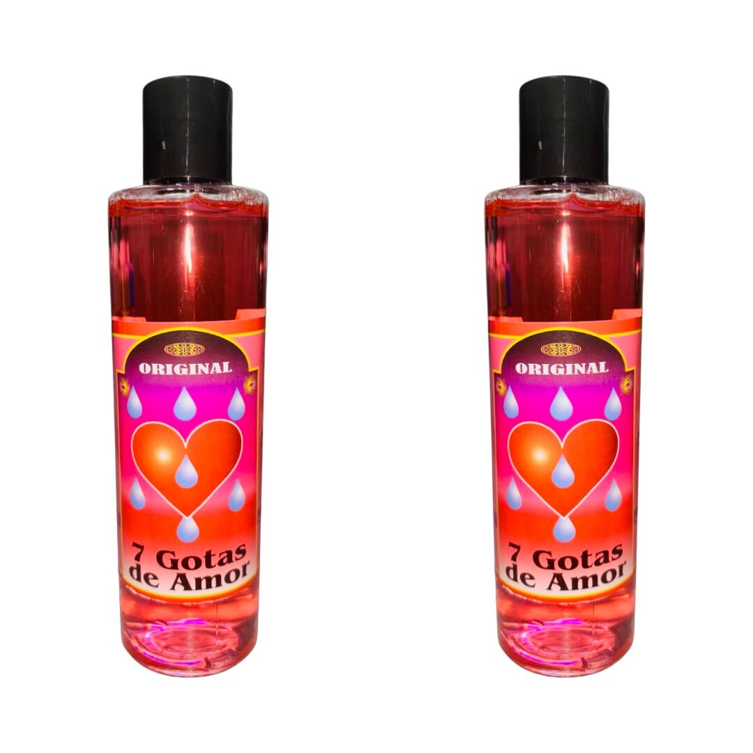 7 GOTAS DE AMOR Agua Espiritual con Agua Bendita Atrayente del Amor y Passion- 7 Drops of Love Spiritual Water for Attraction