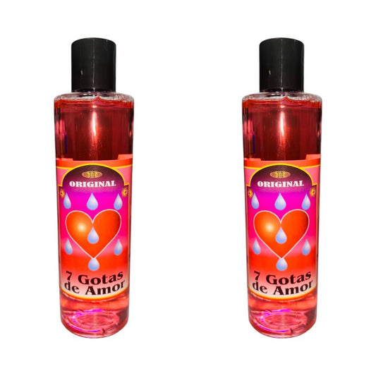 7 GOTAS DE AMOR Agua Espiritual con Agua Bendita Atrayente del Amor y Passion- 7 Drops of Love Spiritual Water for Attraction