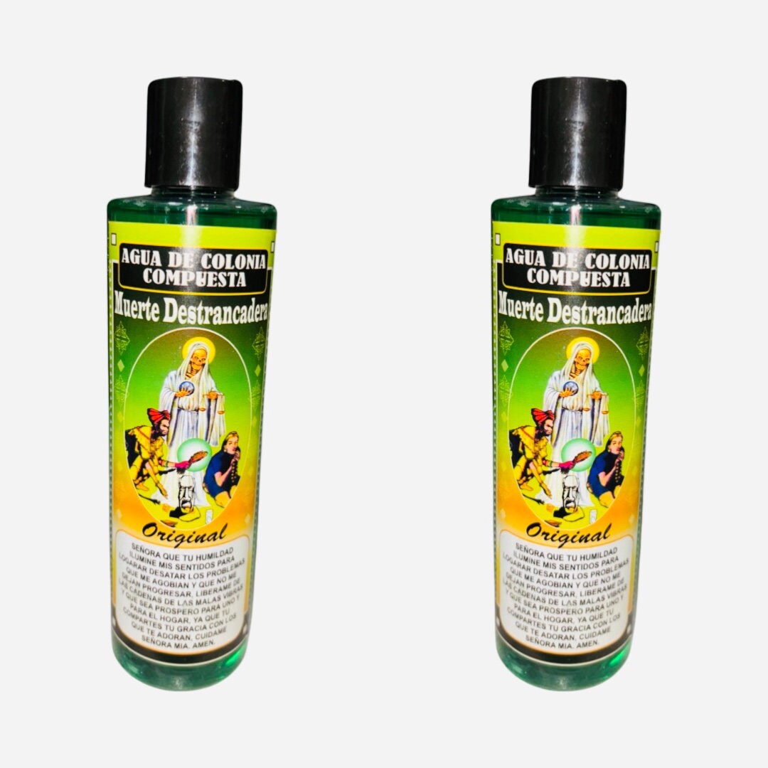 SANTA MUERTE DESTRANCADERA Agua de Colonia Compuesta Espiritual Para Abrir Caminos Quitar Obstaculos Abundancia