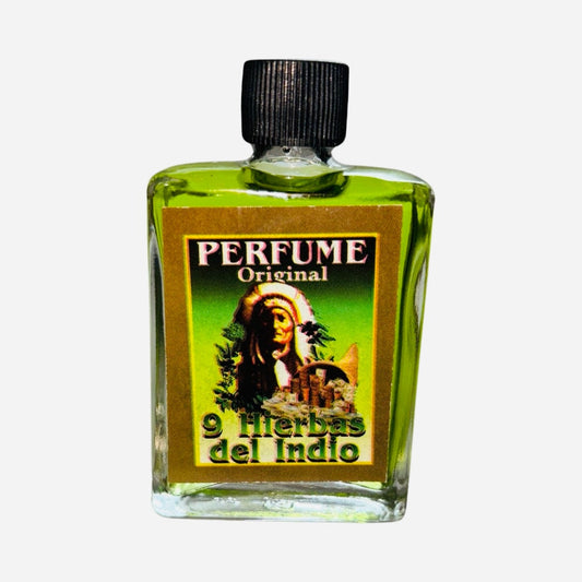 9 Hierbas del Indio - 9 Indian's Herbs Perfume Esoterico Para Limpias, Energy Clearing Spiritual Cologne