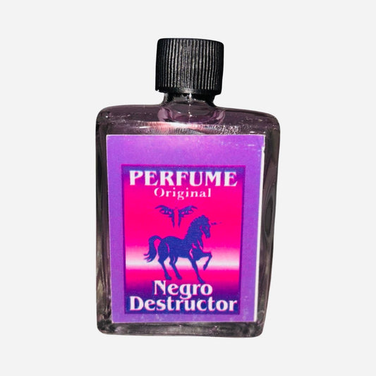 NEGRO DESTRUCTOR Perfume Esoterico - Black Destroyer Spiritual Cologne Para Limpias Rompe Brujeria