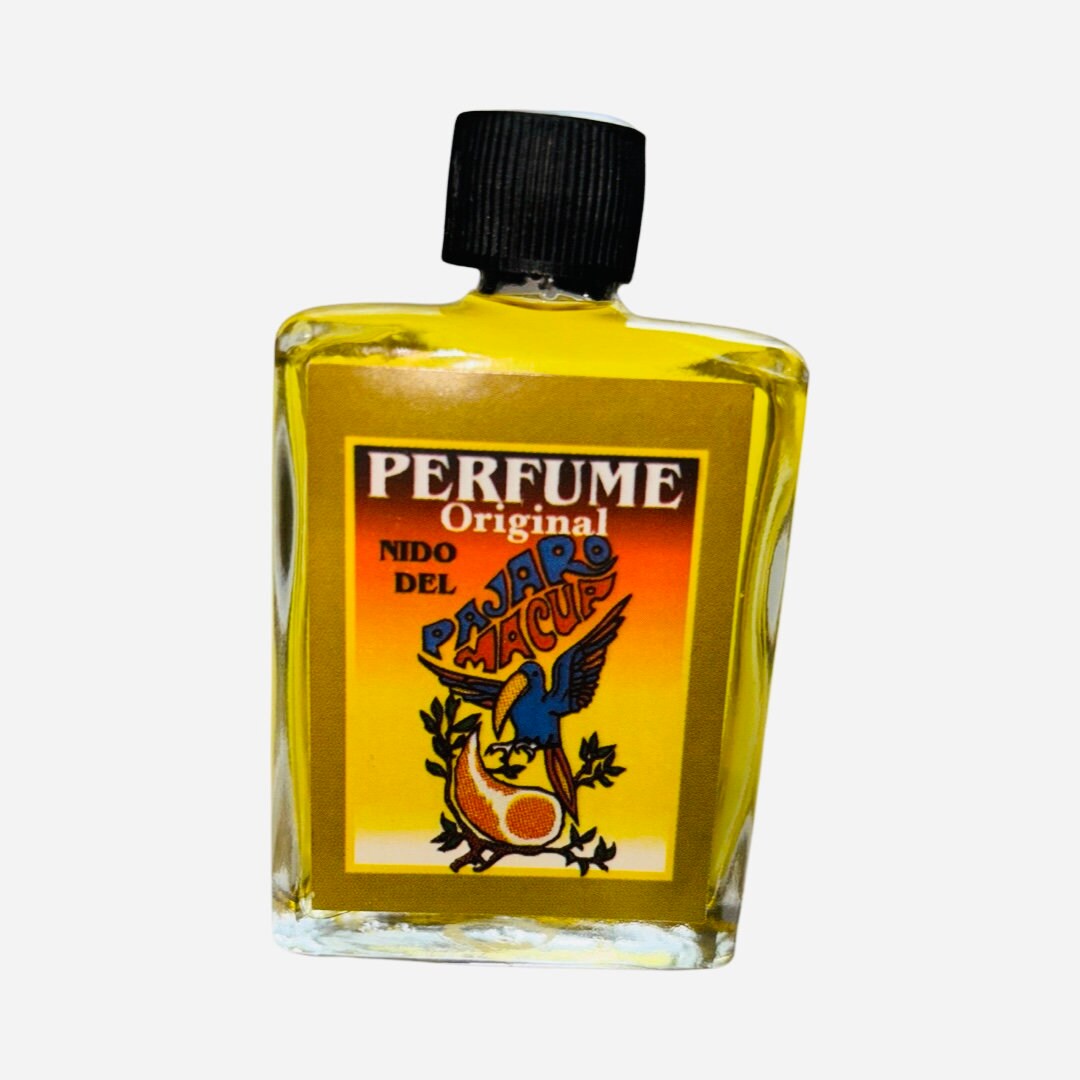 PAJARO MACUA - MACAW Bird Perfume Esoterico Para la Buena Suerte Fortuna Exito Dinero Prosperidad Good Luck Spiritual Cologne