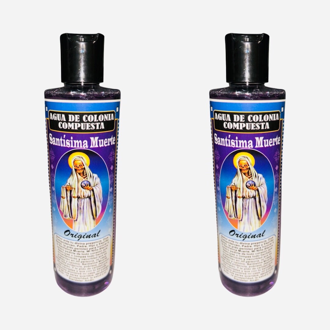 SANTISIMA MUERTE - Holy Death Agua de Colonia Compuesta Espiritual, Spiritual Water Cologne