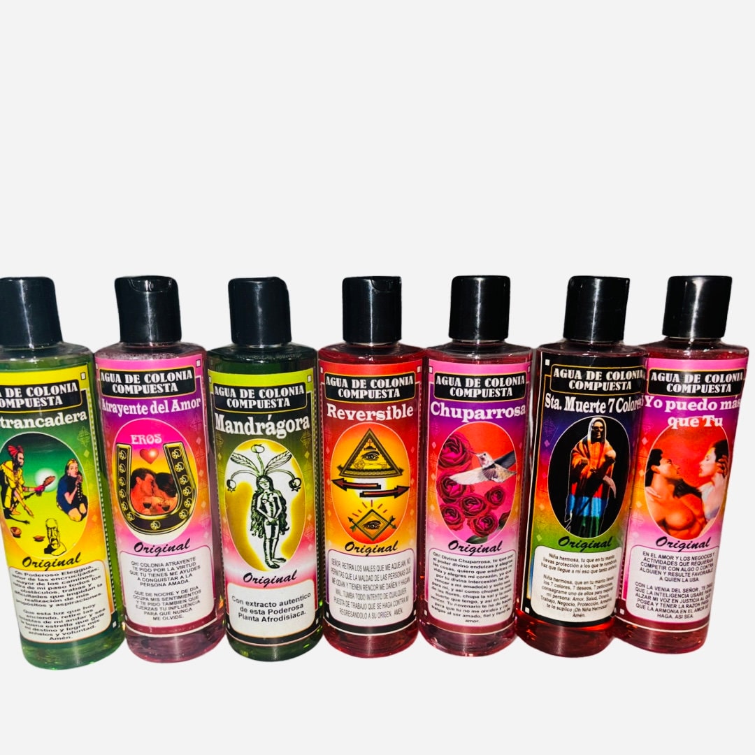 SANTA MUERTE DESTRANCADERA Agua de Colonia Compuesta Espiritual Para Abrir Caminos Quitar Obstaculos Abundancia