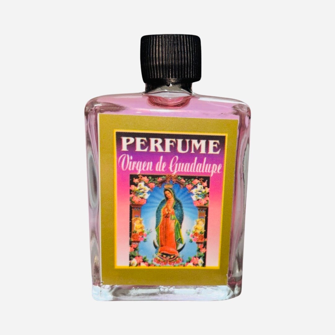 VIRGEN DE GUADALUPE Perfume Espiritual Colonia Para Bendiciones Proteccion