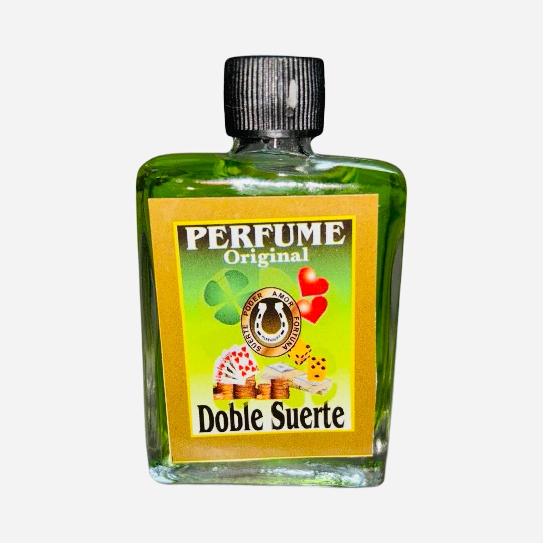 DOBLE SUERTE Perfume Esoterico - Double Luck Spiritual Cologne Para Buena Suerte Abundancia, Good Luck Abundance