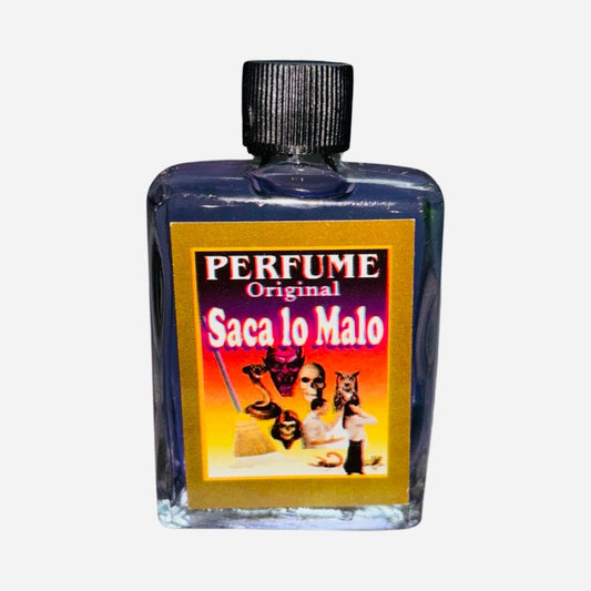 SACA LO MALO Perfume Esoterico Contra Maleficios Mala Suerte Quita Salacion