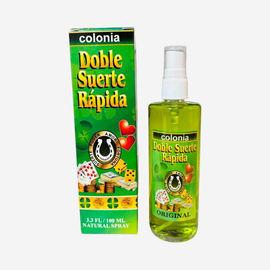 DOBLE SUERTE RAPIDA Perfume Esoterico - Double Fast Luck Spiritual Cologne For Good Luck Buena Suerte Dinero