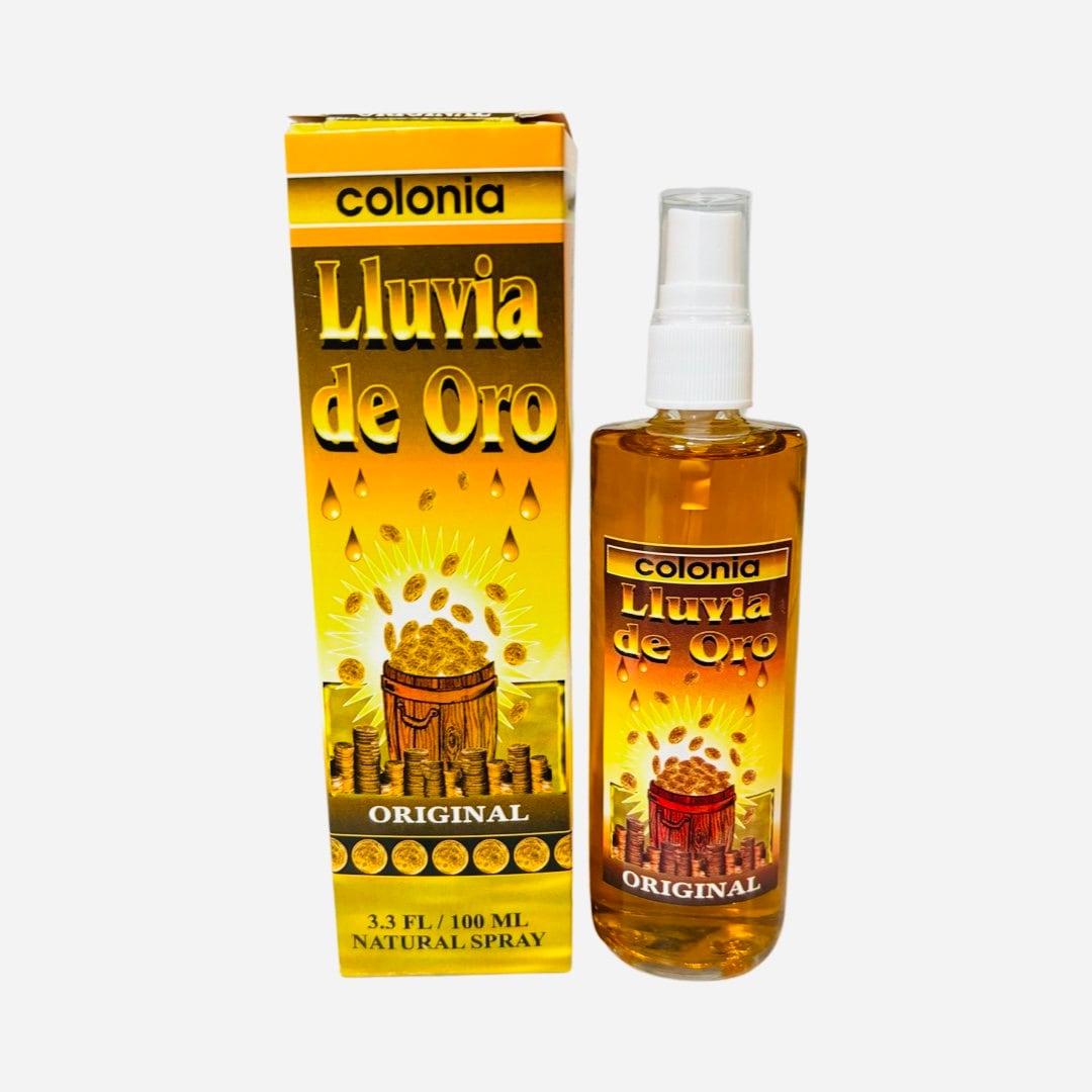 Lluvia de Oro Perfume Esoterico Para Atraer Dinero - Gold Rain Spiritual Cologne to Draw Money Abundance