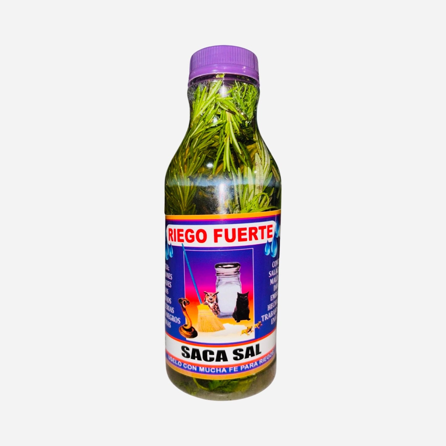 RIEGO FUERTE Saca Sal Para Limpias Contra Daños Envidias Salaciones Brujeria Floor Wash For Good Luck