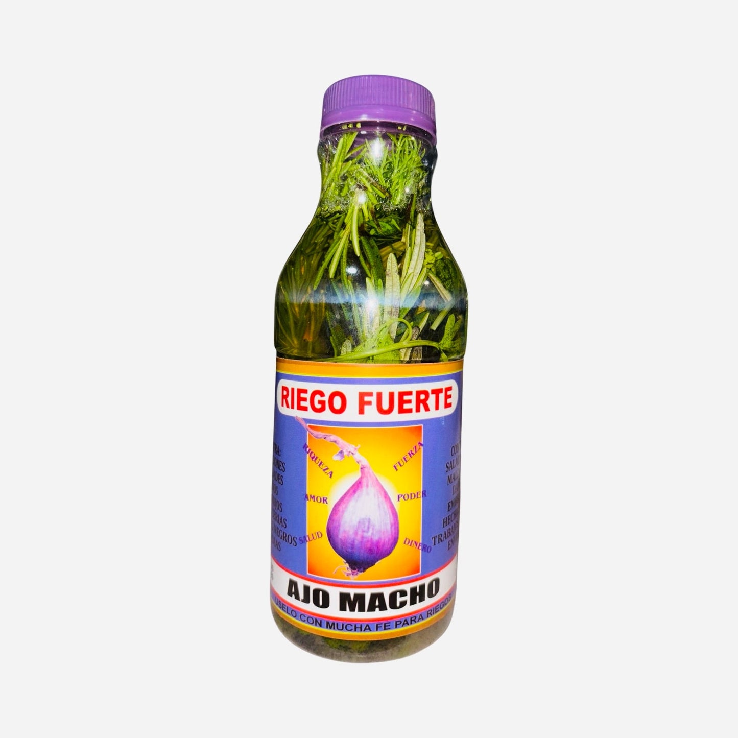 RIEGO FUERTE Ajo Macho Para Limpias Contra Daños Envidias Salaciones Hechizo Floor Wash Male Garlic