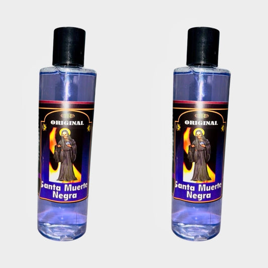 SANTA MUERTE NEGRA Agua Espiritual Para Limpias Baños - Black Holy Death Spiritual Water