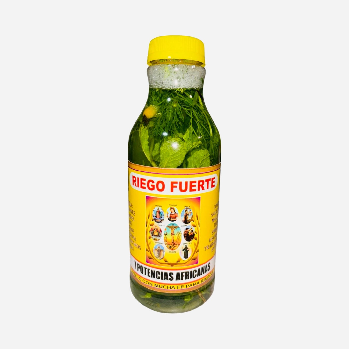 RIEGO FUERTE 7 Potencias Africanas Para Limpias Buena Suerte Abre Camino Floor Wash 7 African Powers Energy Cleanse